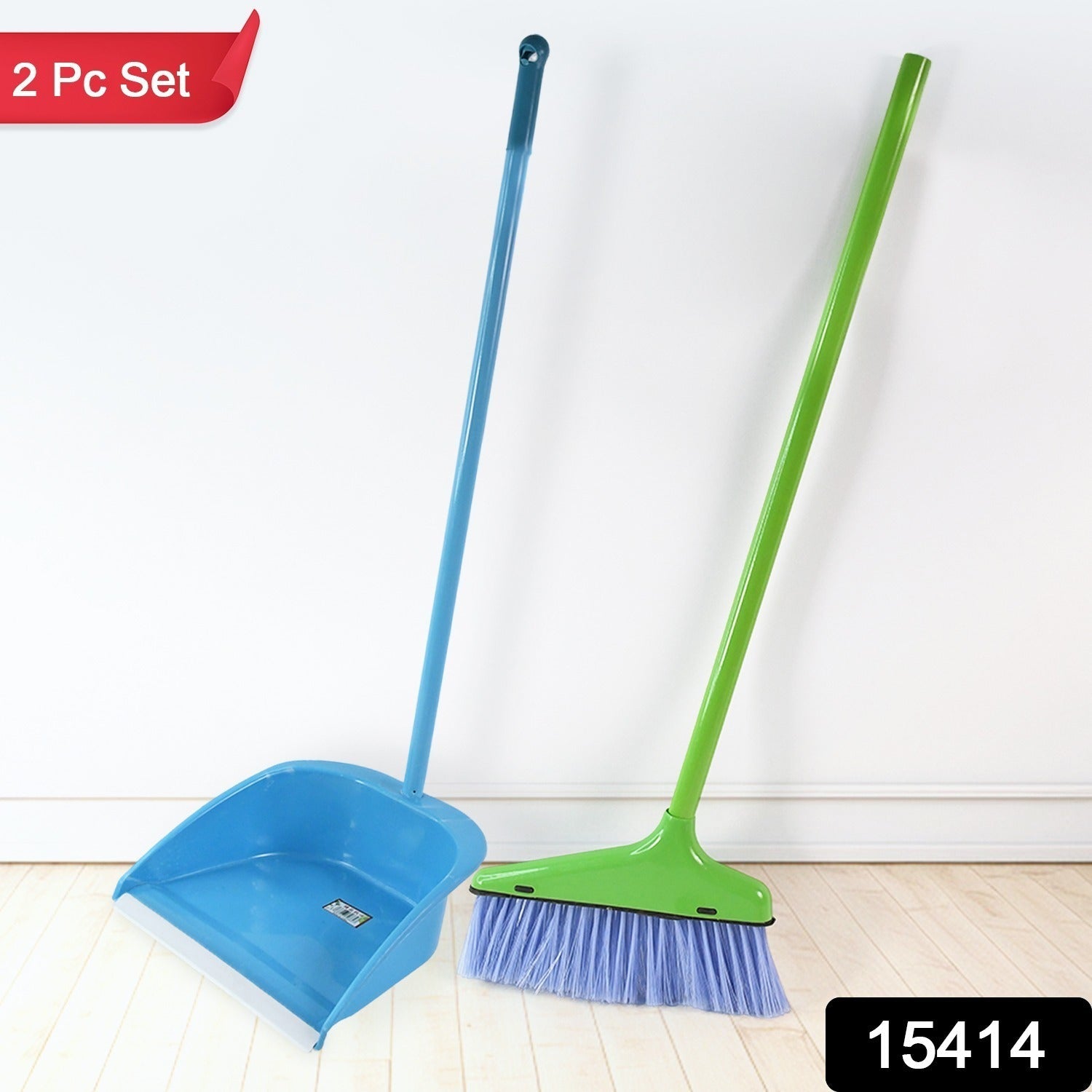 ALVENZA Dustpan and Brush Set – Ergonomic Handle for Easy Sweeping