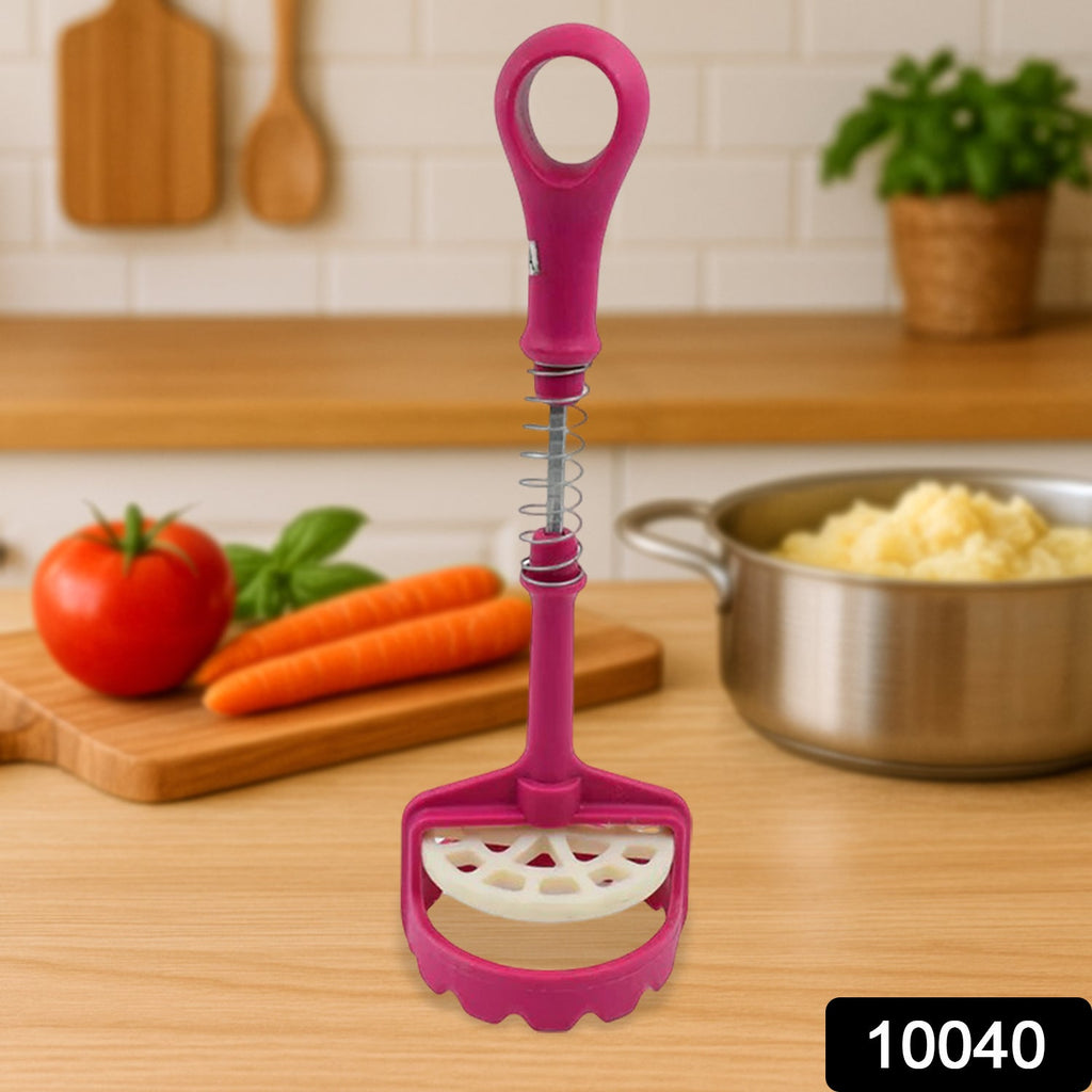 Potato Masher Ergonomic & Durable Stainless Steel Kitchen Tool - Side View