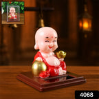 ALVENZA Solar Buddha Car Ornament – Moving Head Dashboard Decor | PowerXpert