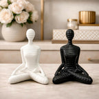 ALVENZA Meditation Yoga Human Sculpture – Serene Home Decor Showpiece