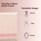 ALVENZA Saree Storage Bags with Zip Closure – Pack of 6, Multipurpose Protection