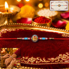 ALVENZA Lord Shivling Rakhi – Traditional Design with Soft Thread for Raksha Bandhan