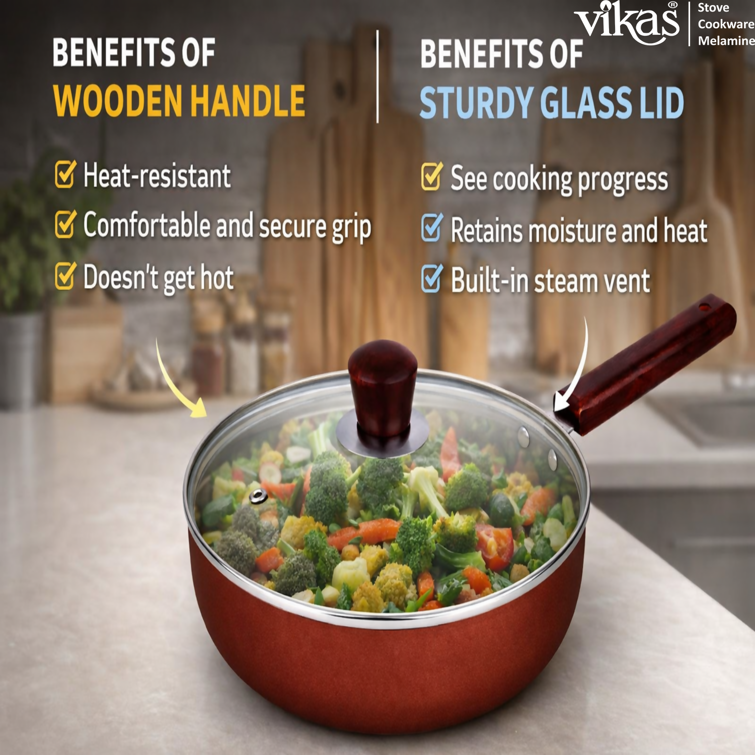 ALVENZA Ceramic Frypan – Non-Stick Coating & Induction Compatible for Healthy Cooking