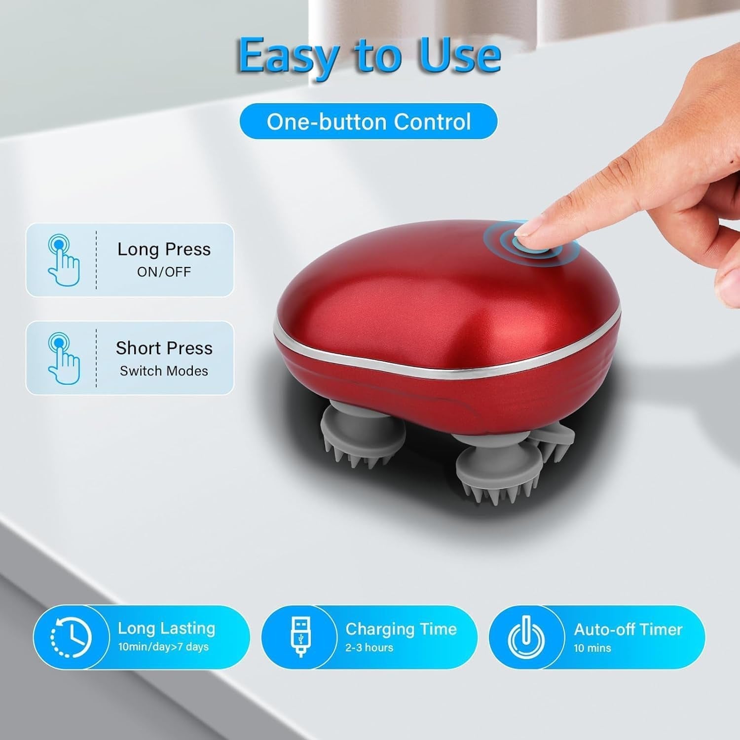 Smart Electric Scalp Massager – Portable & Stress-Relieving
