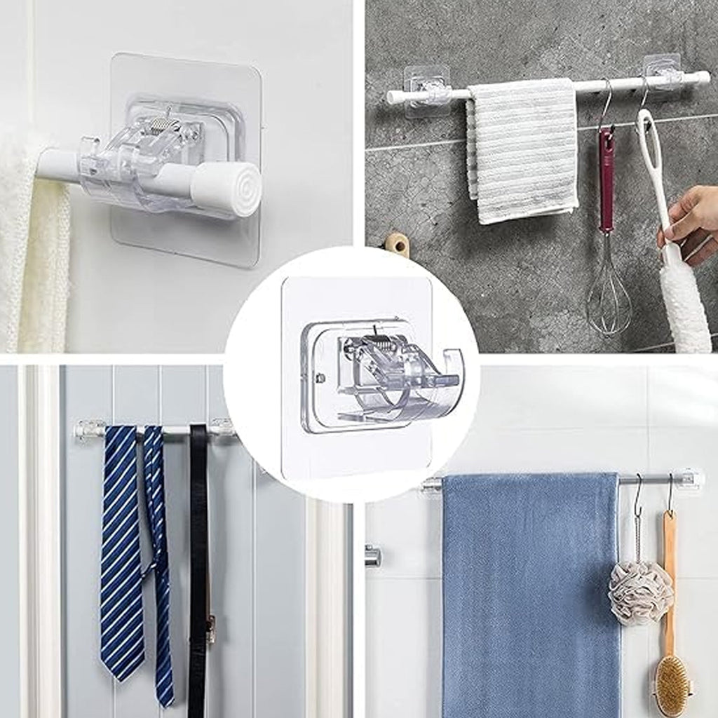 Self-Adhesive Wall Hook Heavy Duty & Easy to Install - Back View