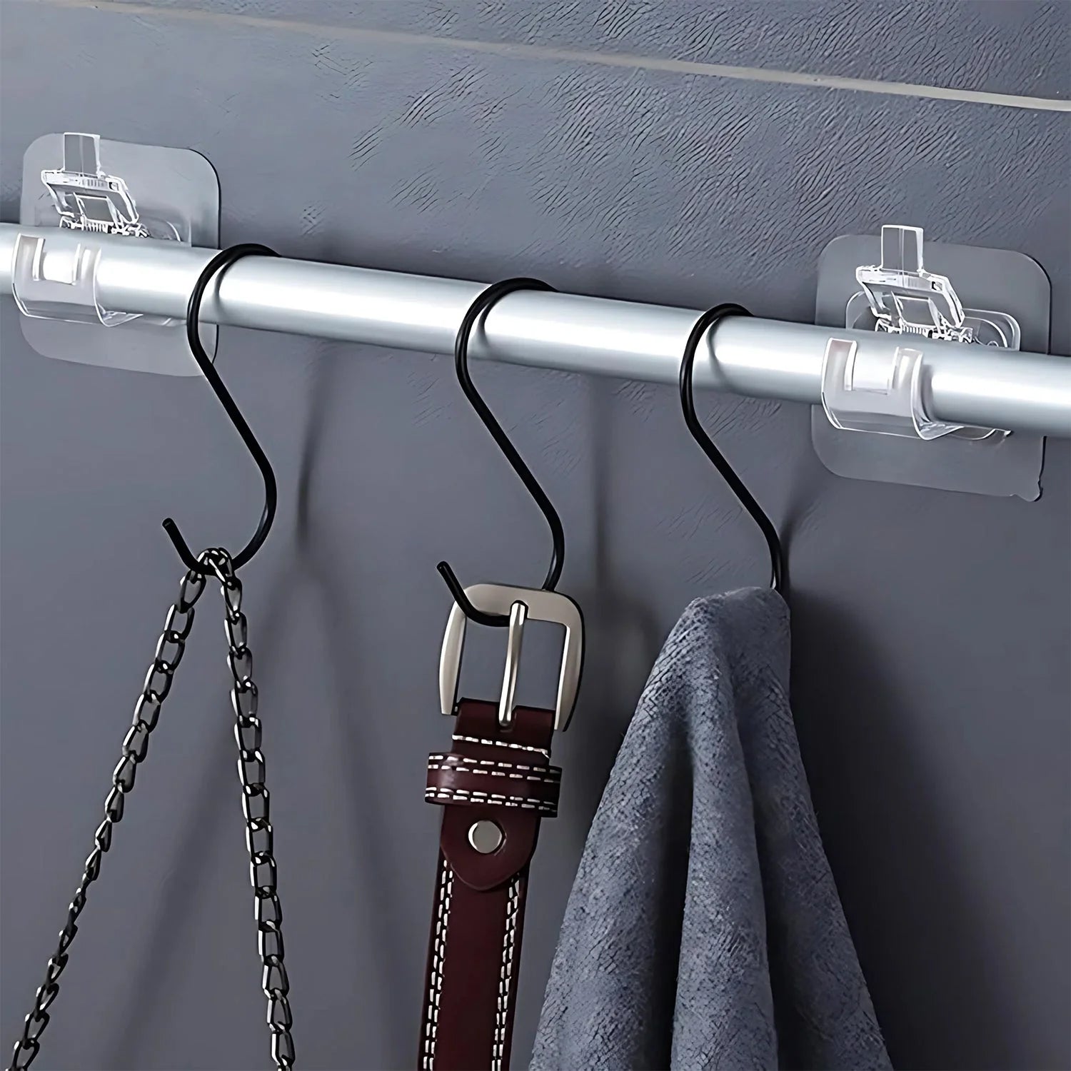 Self-Adhesive Wall Hook Heavy Duty & Easy to Install - Front View