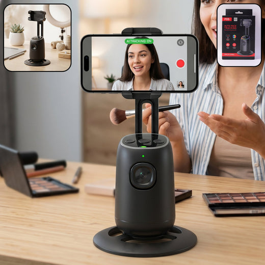 ALVENZA AI Face Tracking Mobile Holder – Hands-Free 360° Video Streaming