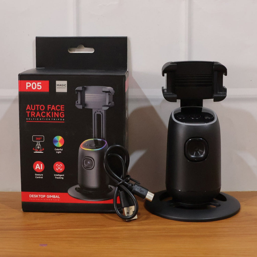 ALVENZA AI Face Tracking Mobile Holder – Hands-Free 360° Video Streaming