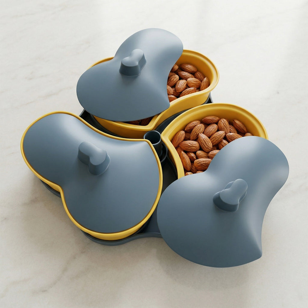 Multipurpose Snack Serving Tray with Lid Elegant & Convenient - Detail View 5