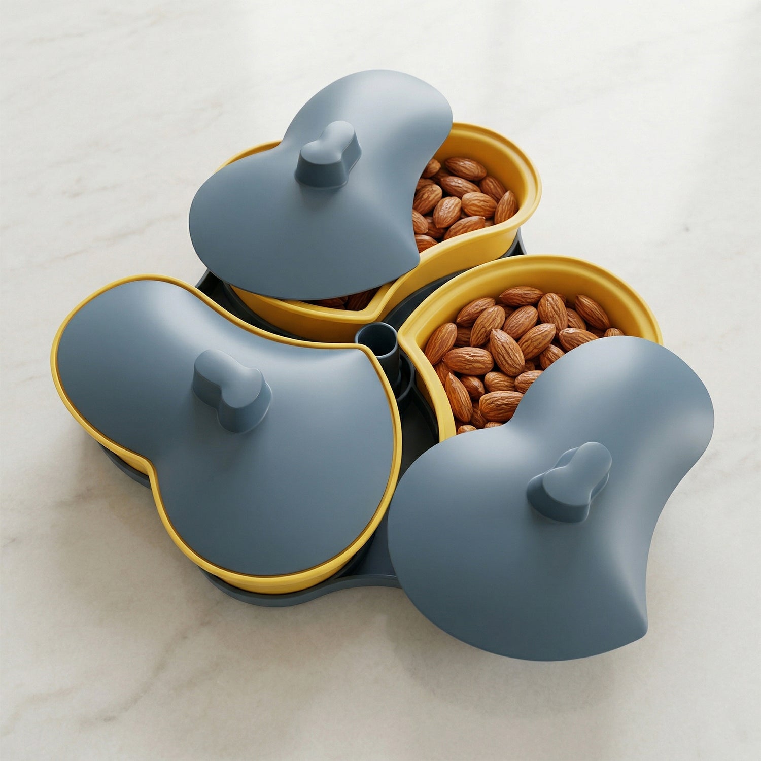 Multipurpose Snack Serving Tray with Lid Elegant & Convenient - Detail View 5