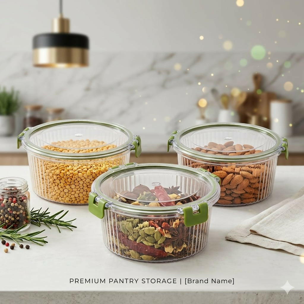 ALVENZA Food Storage Container Set – Space-Saving & Leak-Proof Design