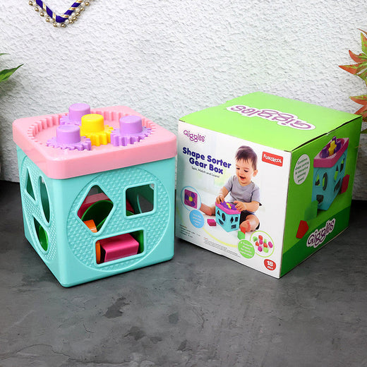 ALVENZA Shape Sorter Gear Box – Educational Toddler Activity Toy