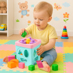 ALVENZA Shape Sorter Gear Box – Educational Toddler Activity Toy