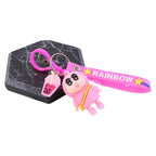 ALVENZA Cartoon Character Keychain – Cute Rainbow Strap Bag Charm