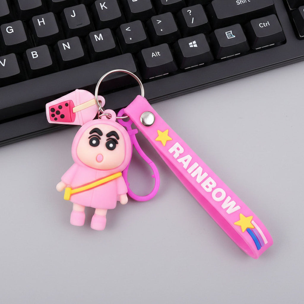 ALVENZA Cartoon Character Keychain – Cute Rainbow Strap Bag Charm