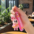 ALVENZA Cartoon Character Keychain – Cute Rainbow Strap Bag Charm
