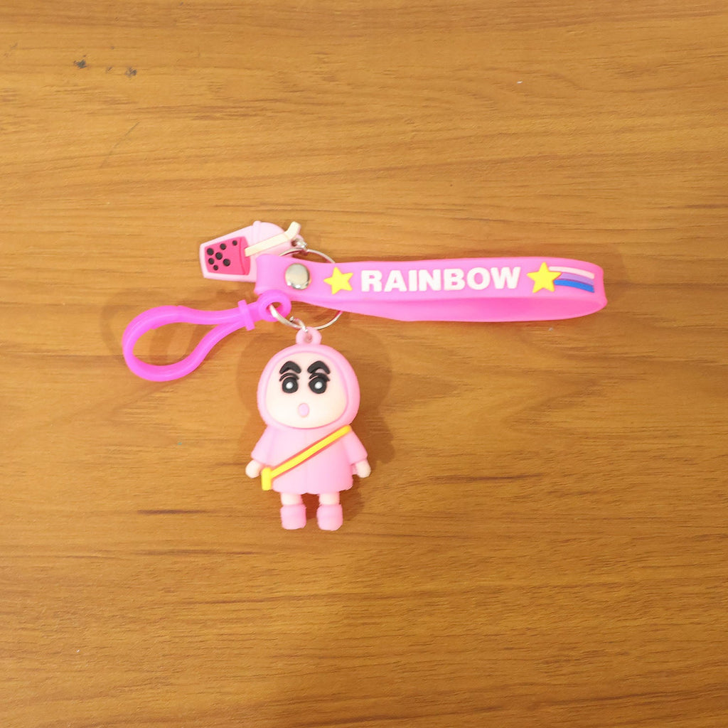 ALVENZA Cartoon Character Keychain – Cute Rainbow Strap Bag Charm