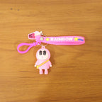 ALVENZA Cartoon Character Keychain – Cute Rainbow Strap Bag Charm
