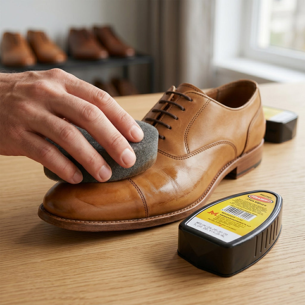 Maxwax Neutral Shoe Shiner Quick & Easy Leather Polish - Front View