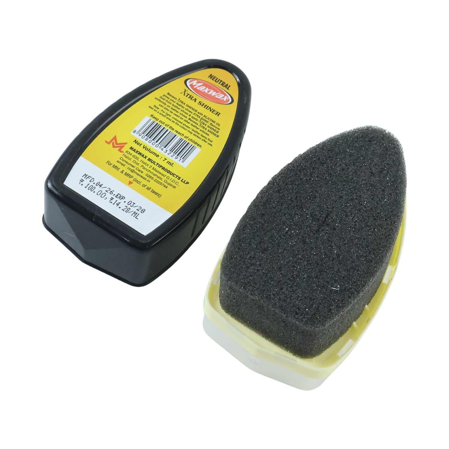 Maxwax Neutral Shoe Shiner Quick & Easy Leather Polish - Back View