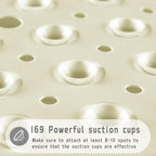Anti-Slip Bath Mat Secure Suction Cups for Bathroom Safety - Detail View 5