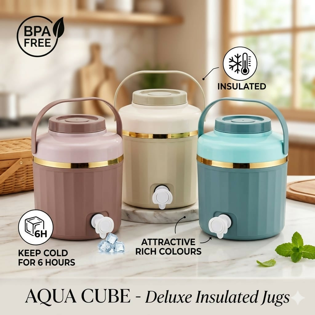 ALVENZA Water Jug Insulated – Keeps Drinks Hot & Cold for Hours