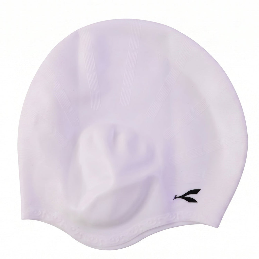 Silicone Swimming Cap Waterproof & Flexible Fit for All Ages - Back View