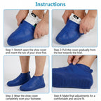 Reusable Waterproof Silicone Shoe Cover Keeps Shoes Dry in Monsoon - Back View