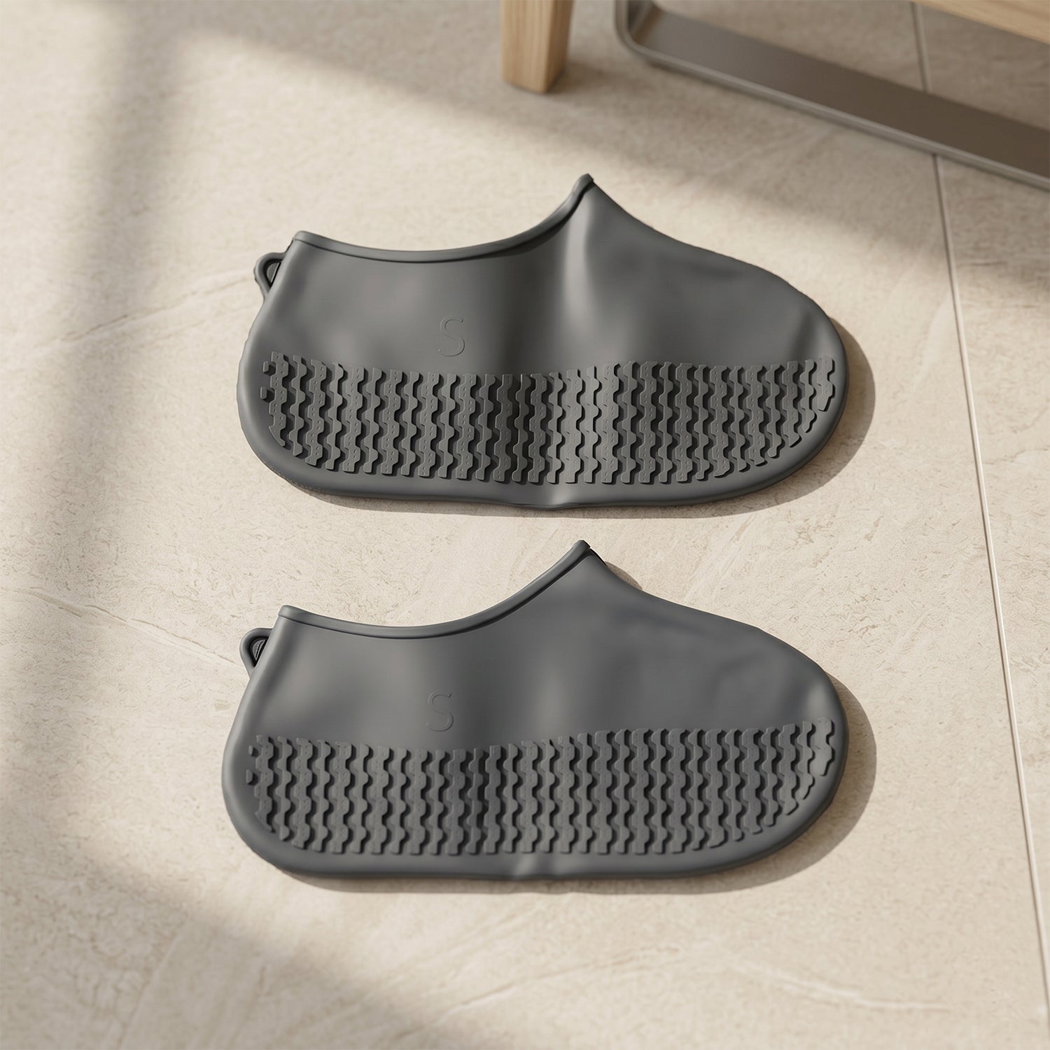 Reusable Waterproof Silicone Shoe Cover Stay Dry & Non-Slip - Back View