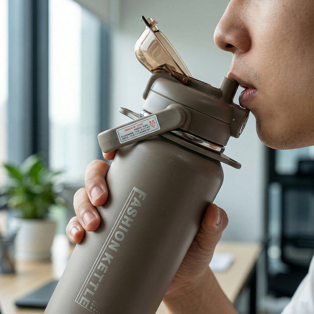 ALVENZA Insulated Water Bottle – 1.5L Stainless Steel with Straw | Own Hydrate