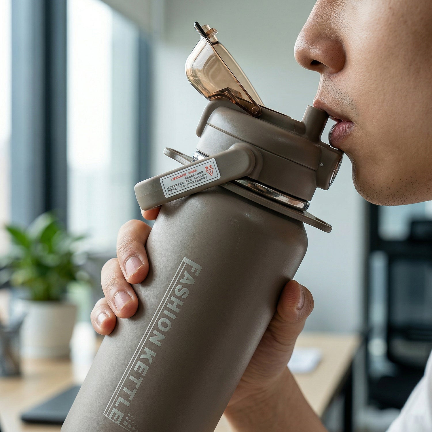 ALVENZA Insulated Water Bottle – 1.5L Stainless Steel with Straw | Own Hydrate