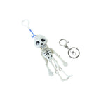 ALVENZA Skeleton Doll Keychain – Movable Skeleton with Metal Hook for Bag & Keys