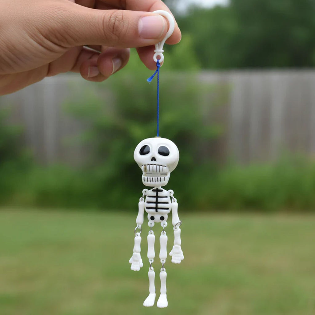 ALVENZA Skeleton Doll Keychain – Movable Skeleton with Metal Hook for Bag & Keys