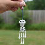 ALVENZA Skeleton Doll Keychain – Movable Skeleton with Metal Hook for Bag & Keys