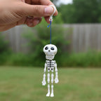ALVENZA Skeleton Doll Keychain – Fun Hanging Clip-On Bag Charm