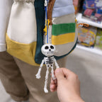 ALVENZA Skeleton Doll Keychain – Fun Hanging Clip-On Bag Charm