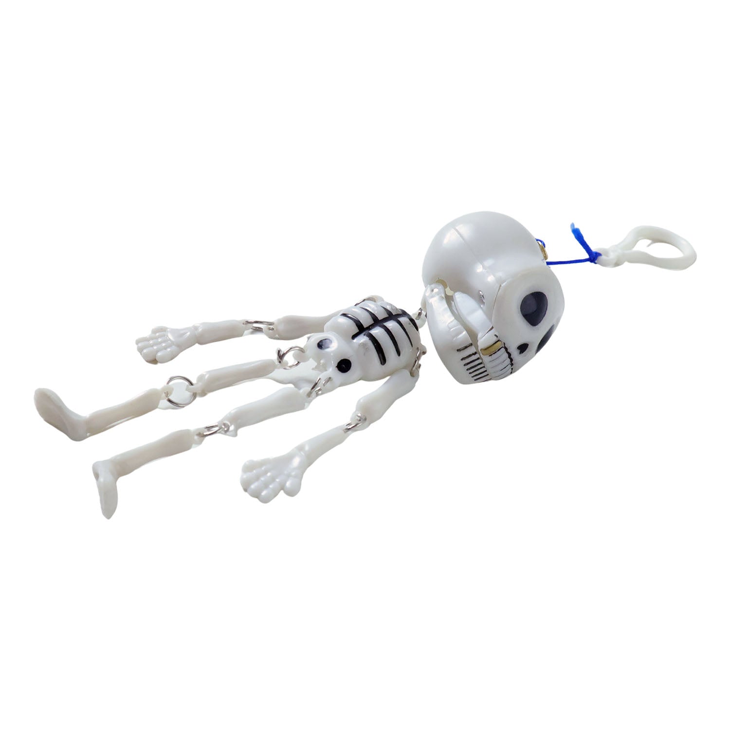 ALVENZA Skeleton Doll Keychain – Fun Hanging Clip-On Bag Charm