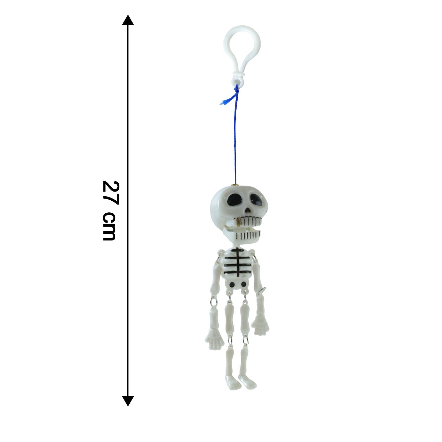 ALVENZA Skeleton Doll Keychain – Fun Hanging Clip-On Bag Charm