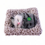 ALVENZA Cute Plush Cat Showpiece – Perfect for Car & Home Decor