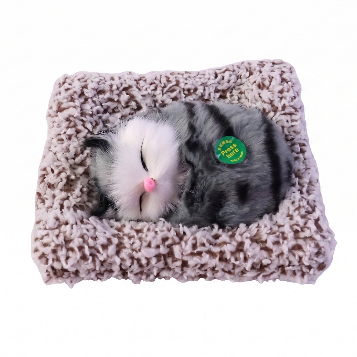 ALVENZA Cute Plush Cat Showpiece – Perfect for Car & Home Decor