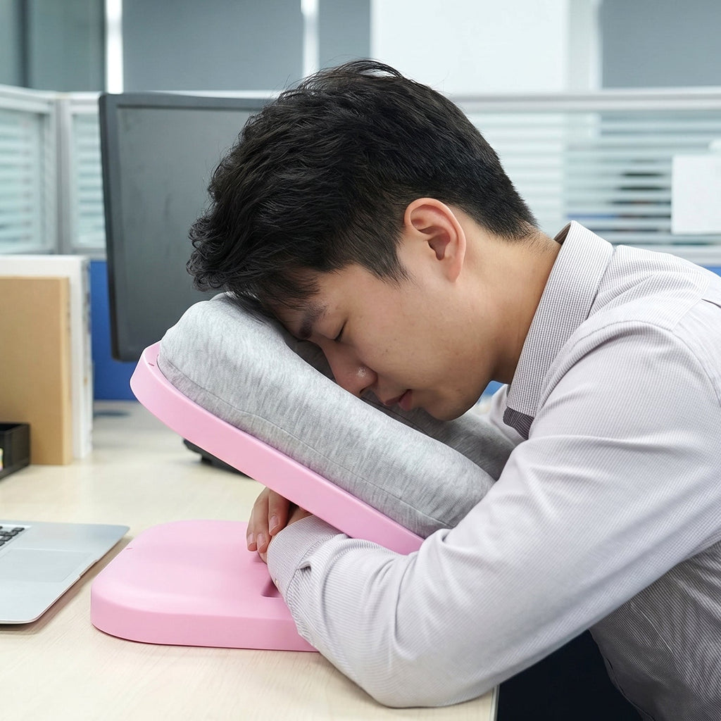 Foldable Soft Nap Doughnut Pillow – Compact Neck Support Cushion