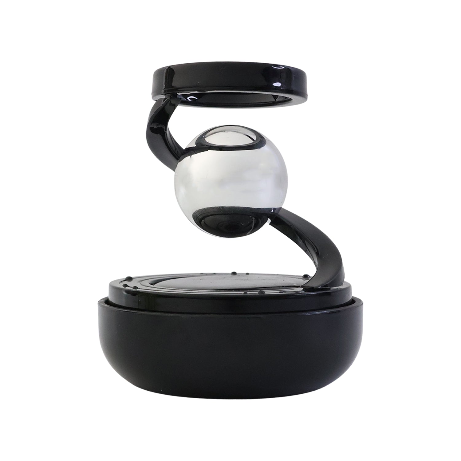 ALVENZA Solar-Powered Car Air Freshener – Rotating Galaxy Orb Design