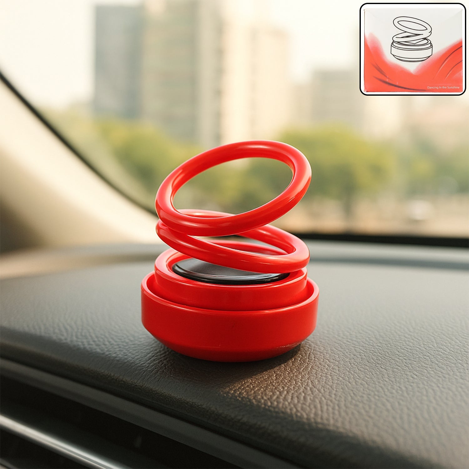 ALVENZA Solar-Powered Car Aroma Diffuser – Eco-Friendly Freshener