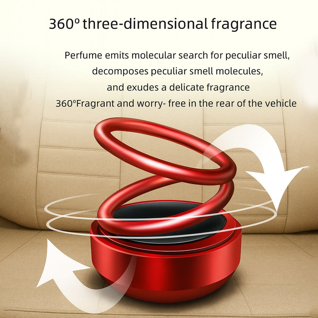 ALVENZA Solar-Powered Car Aroma Diffuser – Eco-Friendly Freshener