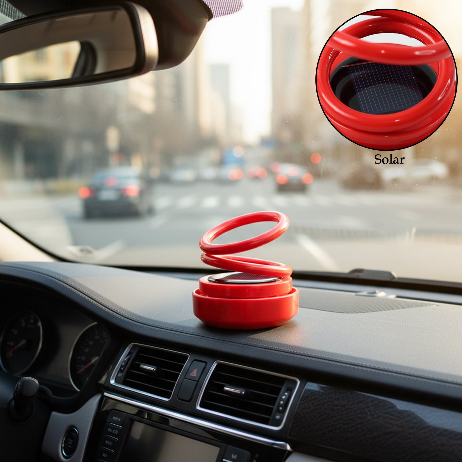 ALVENZA Solar-Powered Car Aroma Diffuser – Eco-Friendly Freshener