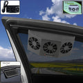 ALVENZA Solar Powered Car Window Ventilation Fan – Triple Fan Cooling System