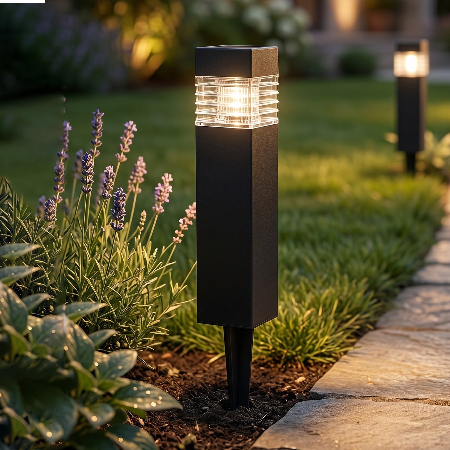 Garden Solar Light Waterproof Outdoor LED Lamp for Pathways - Front View