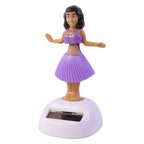 ALVENZA Solar Powered Dancing Hula Doll Bobble Toy for Car Dashboard Decor (1 Pc)