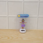 ALVENZA Solar Powered Dancing Hula Doll Bobble Toy for Car Dashboard Decor (1 Pc)