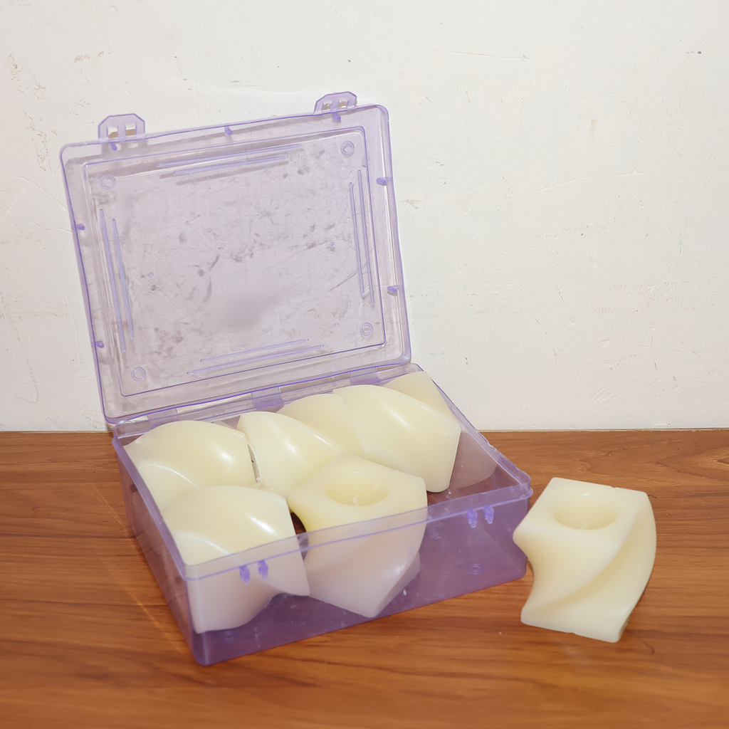 ALVENZA Square LED Flameless Candles – Set of 6 for Home Decor & Pooja